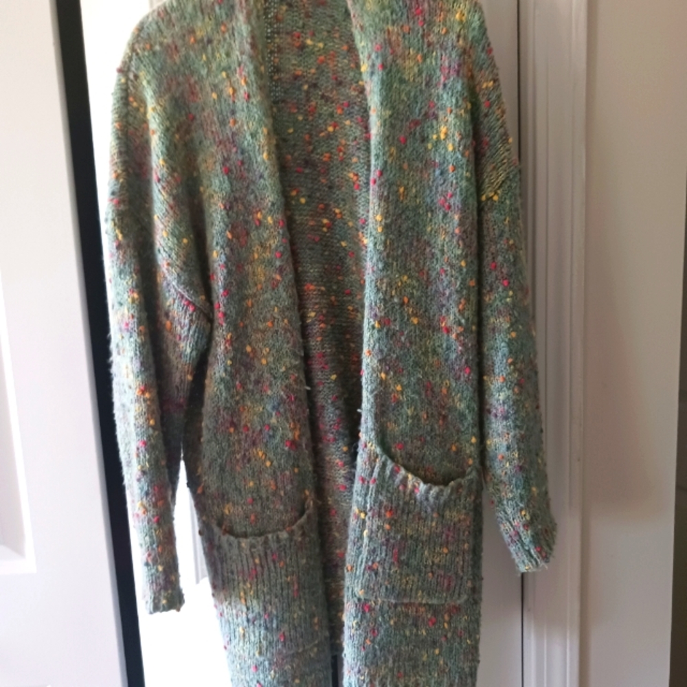 Colorful Sweater Coat
